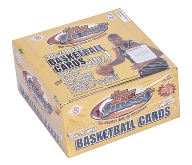 1999-00 Topps Finest Basketball Series 1 Sealed Hobby Box